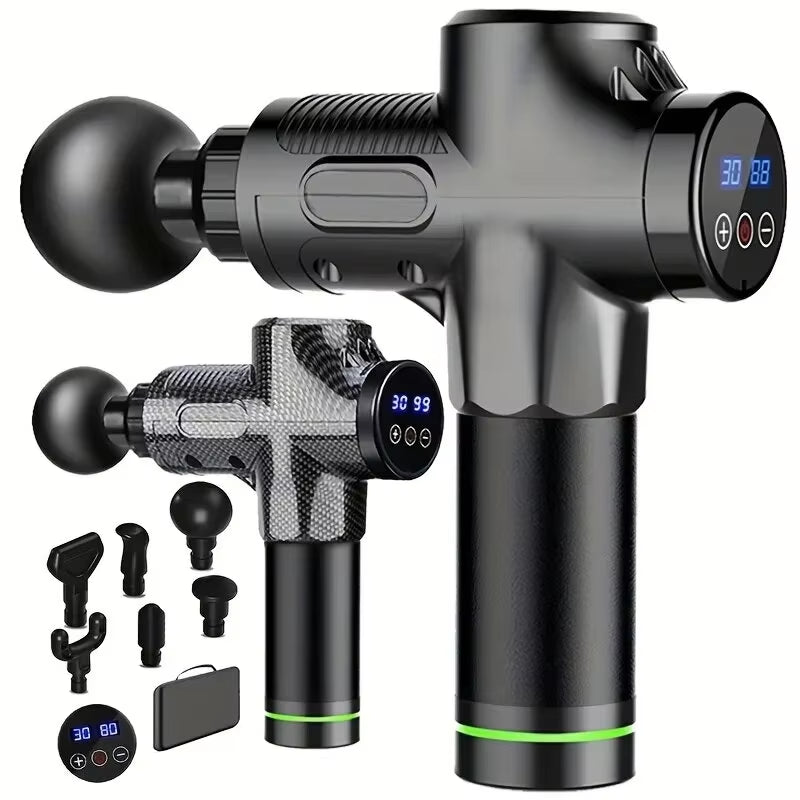 Deep Muscle Massage Gun Electric Percussion Pistol Massager for Body Neck Back Leg Fitness Tool 30 Levels